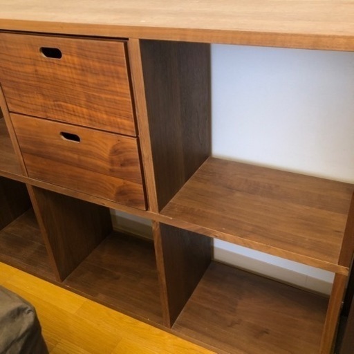 無印良品　スタッキングシェルフ　3段×2段　2段チェスト付き