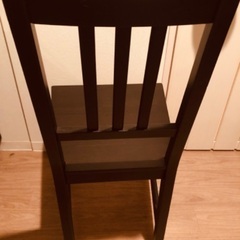 IKEA    2脚　イケア   ブラックチェア　の画像
