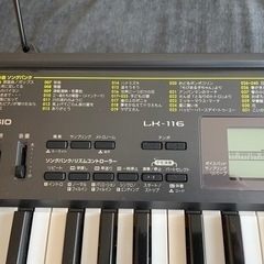 CASIO LK-116 カシオ　キーボード　光ナビゲーション　電子ピアノの画像