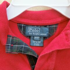 【あらためて値下げしました】子ども服　ラルフローレン　ビッグポニーナンバリングポロシャツ　100㎝（３T)の画像