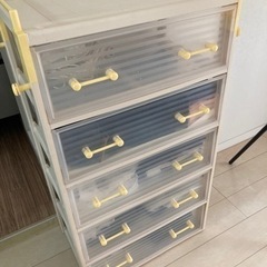プラスチック引き出しケース　5段