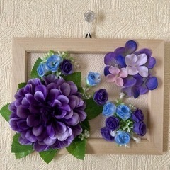 【最終処分　再値下げ】インテリア　紫のお花の画像