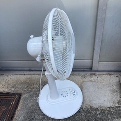 白色　扇風機の画像