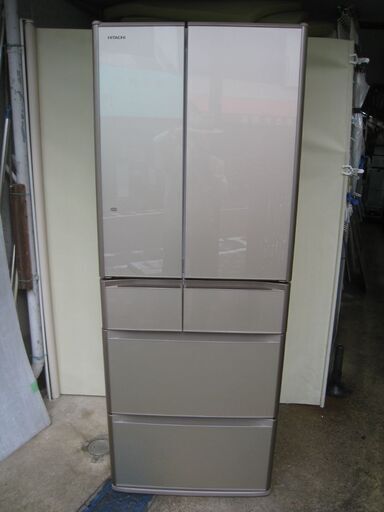 HITACHI 日立 6ドア 冷凍冷蔵庫 517L R-G5200E 真空チルド 2015年製 中古美品 近く無料配達