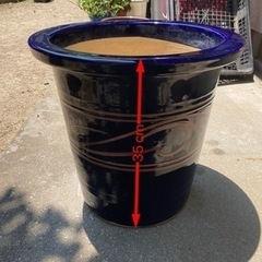 陶器製大型植木鉢の画像