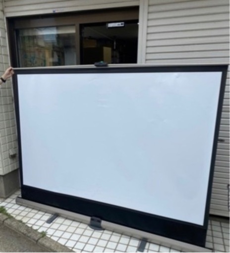 ⑤UCHIDA 大型スクリーン KFU-100V ウチダ プロジェクター 映画
