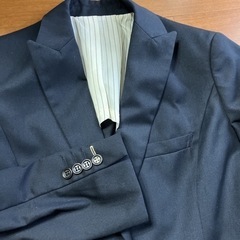 【美品】スーツ ジャケット　ネイビーの画像
