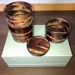 茶筒（桜皮細工）の画像