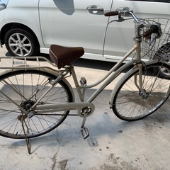 ブリヂストン　自転車　アイボリー