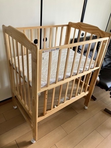【取引完了】ベビーベッド　ミニ　ハイタイプ　Katoji