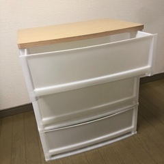 ウッドトップチェストの画像