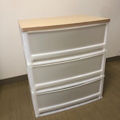 ウッドトップチェストの画像