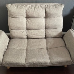 2人掛けハイバックソファ