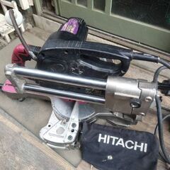 中古品 HITACHI 日立工機 190mm 卓上スライド丸のこ 
