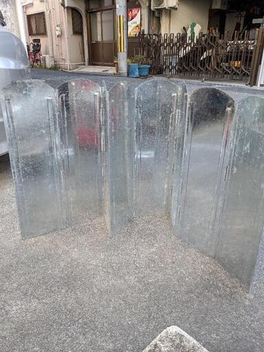 キャンプ用品／焚き火台防風、反射板