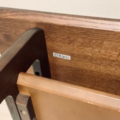 カリモク　チターノ　センターテーブル　棚板付き　無垢天板の画像