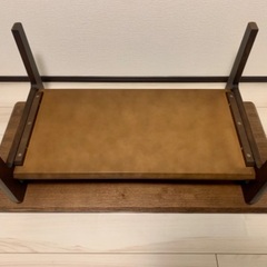 カリモク　チターノ　センターテーブル　棚板付き　無垢天板の画像