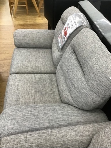 KE-87【ご来店頂ける方限定】ニトリ　Nポケット　ハイバック2シーターソファ　グレー