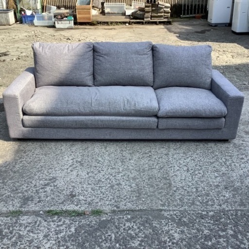 【リサイクルサービス八光　田上店　配達・設置OK】3人掛けカウチソファ