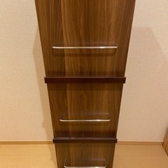雑誌収納棚（ブラウン）　譲りますの画像