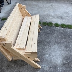 DIY テーブルベンチ