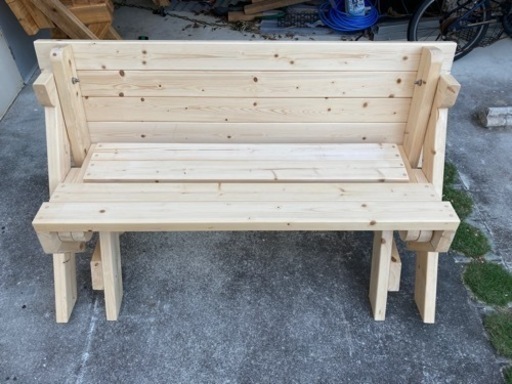 DIY テーブルベンチ