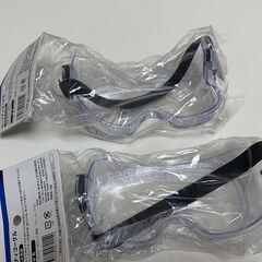 ★未使用★DCM　セーフティゴーグル  保護メガネ　ソフトゴム　２個セットの画像