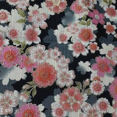 綿半襟桜八重桜　リメイク作りにも