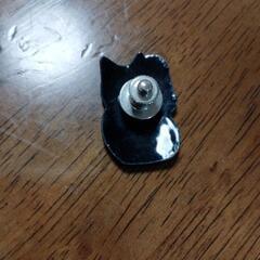 猫の七宝焼ピンブローチ<未使用>の画像