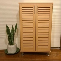 ＊新品、未使用＊ 不二貿易 ルーバー シューズボックス 靴箱 下駄箱