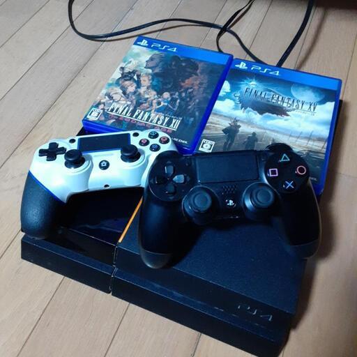 PS4本体 ソフト2本 コントローラー2個