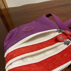 中古キプリングミニショルダー(赤紫)の画像