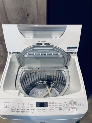 ★名古屋市近郊送料無料！SHARP 全自動洗濯乾燥機  型ES-T5E5-KW