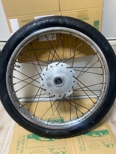 ホンダ　カブ　プレスカブ50 スーパーカブ　前後ホイールセットブレーキパネル付き