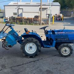 引取限定 使われてた動作品 三菱 14馬力 4WD ディーゼル トラクタ MT1401D 使用時間は975時間　厚木～の画像