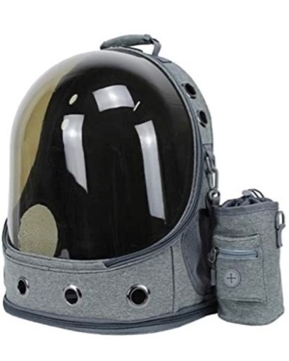 【決まりました！】ペットキャリーバッグ  宇宙船カプセル型 ＆給水器