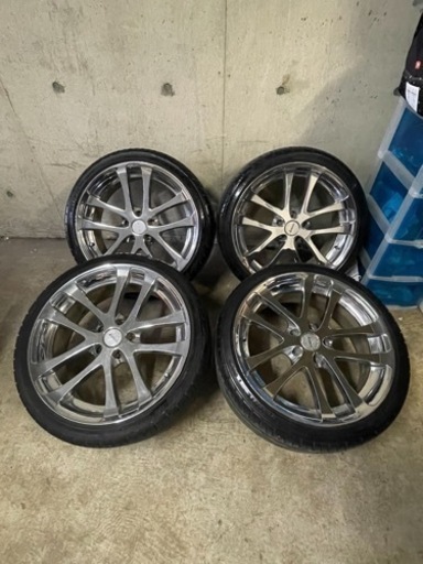 夏タイヤ　メッキホイール付