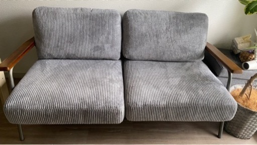 東谷 グロース ソファ 2人掛 グレー HS-555