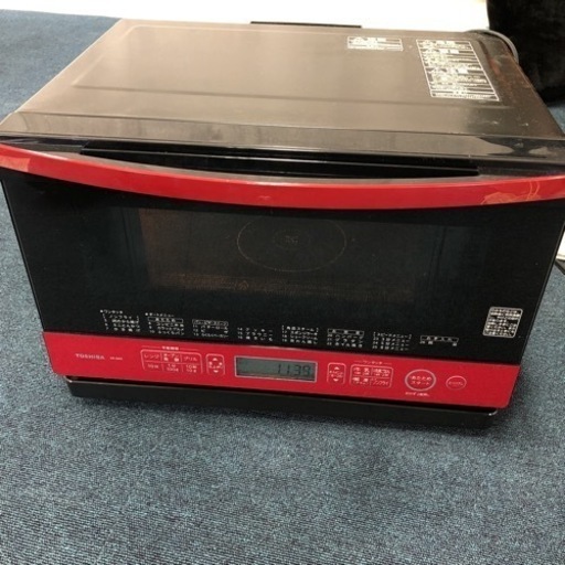 TOSHIBA 東芝 スチームオーブンレンジ 赤色 ER-M6E 動作確認済み