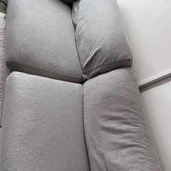 ソファ　布　グレー