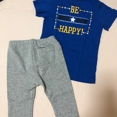 【値下げしました】サメさんTシャツとレギンス　90サイズの画像