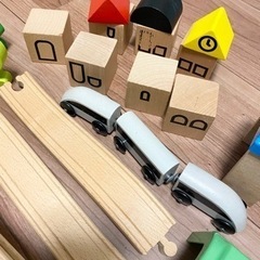 IKEA リラブー 木製レール大量セットの画像