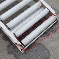 ① マルヤス アルミ コンベアローラー 長さ310cm 幅39cm 片側フック