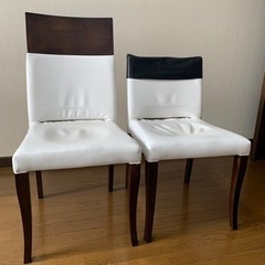 【中古品】ダイニングチェア2脚セット　無料