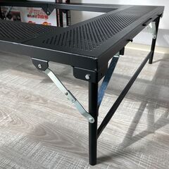【成約済】尾上製作所 バーベキューテーブル 焚火テーブル 高さ調節機能有 BBQテーブル キャンプ アウトドア A0BQ0122の画像