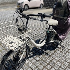 【受け渡し予定決定】ブリヂストン子供乗せ電動自転車bikke 現...