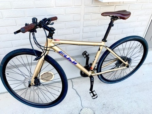 値下げ！【希少FUJI】クロスバイクRIZE DISCゴールド　ディスクブレーキ 5/31迄