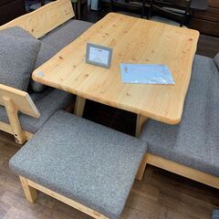 シギヤマ家具　ベンチダイニング4点セット