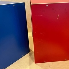 カラーボックス赤青セットの画像