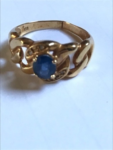 K18 サファイア0.75ct ダイヤ0.02ct ファッションリング 訳アリ 受注生産】K18 サファイア＆ダイヤモンド リング | 31-4943 – L&Co.